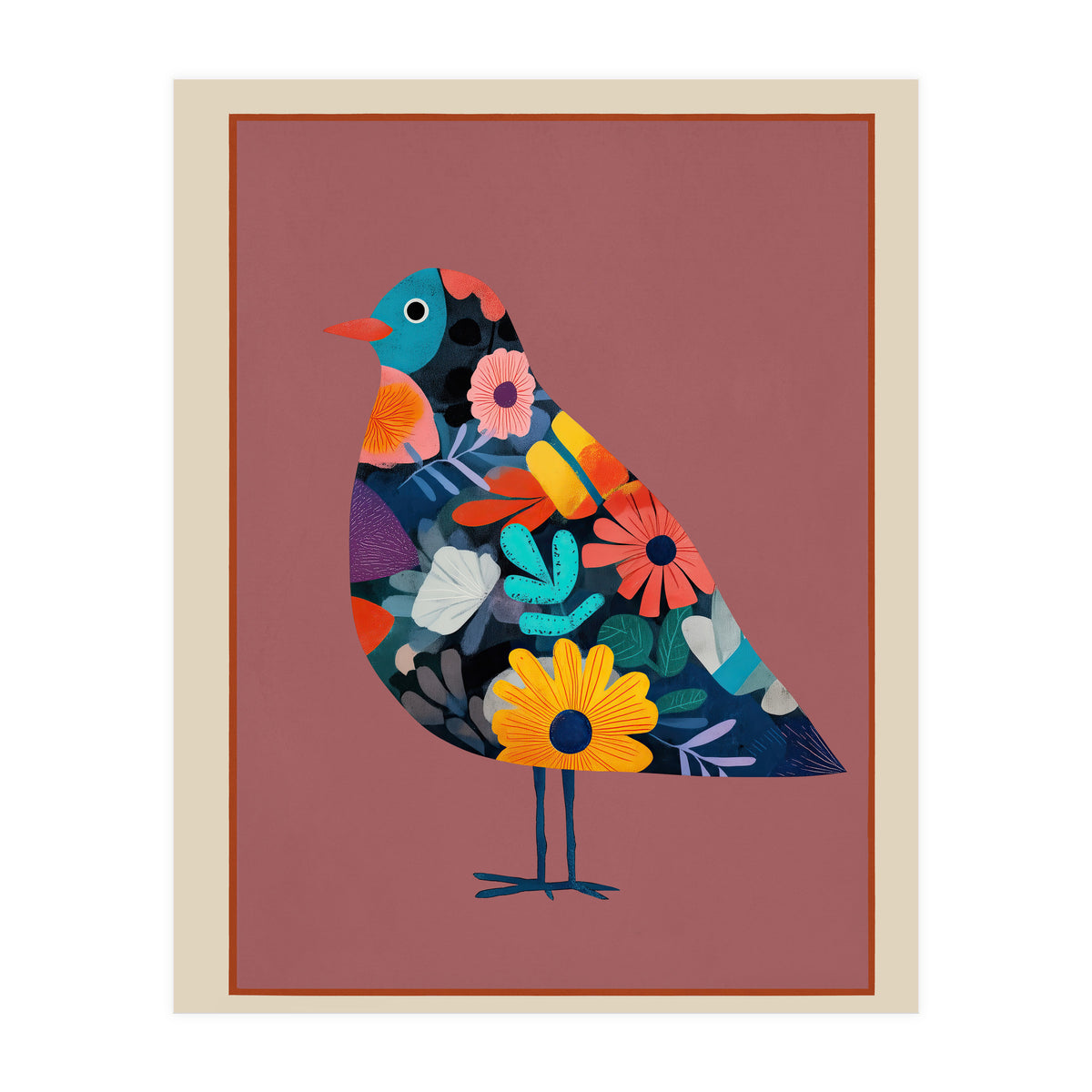 Floral Bird II (Print Only)