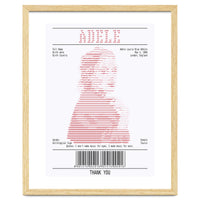 Receipt Art Adele Red