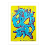 Forma Celeste Sobre Amarillo (Print Only) thumbnail