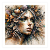 Harvest Crown Druid Woman Portrait (Print Only) thumbnail