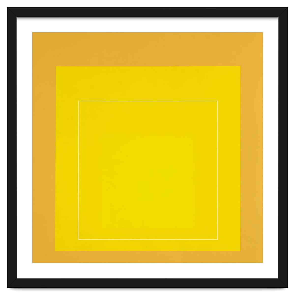 JOSEF ALBERS - HOMAGE TO THE SQUARE YELLOW