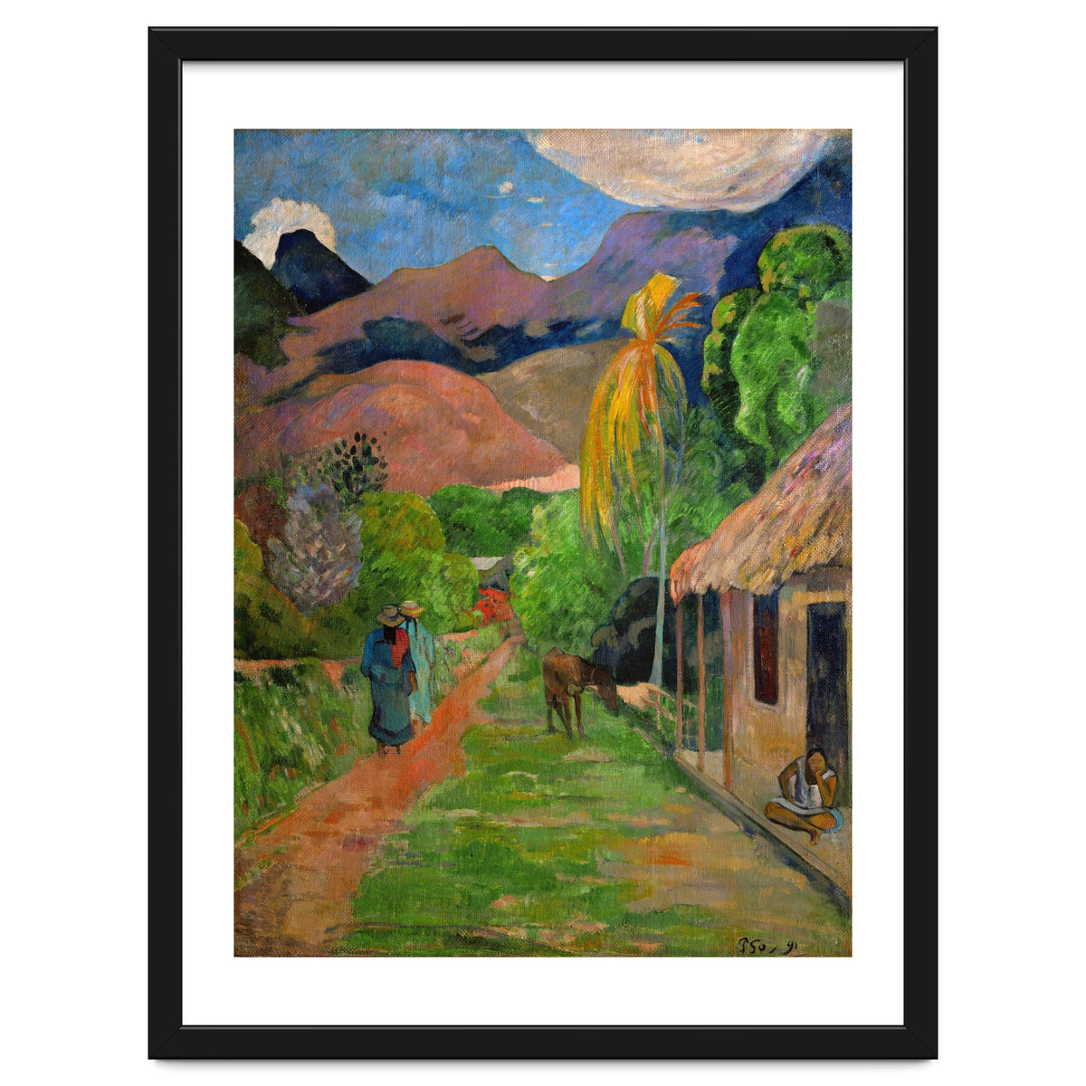 Path in Papeete, called rue du Tahiti. Oil on canvas (1891) 115.5 x 88.5 cm Cat. W 441.