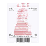 Receipt Art Adele Red (Print Only) thumbnail
