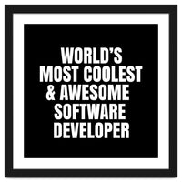 World's most coolest and awesome software developer