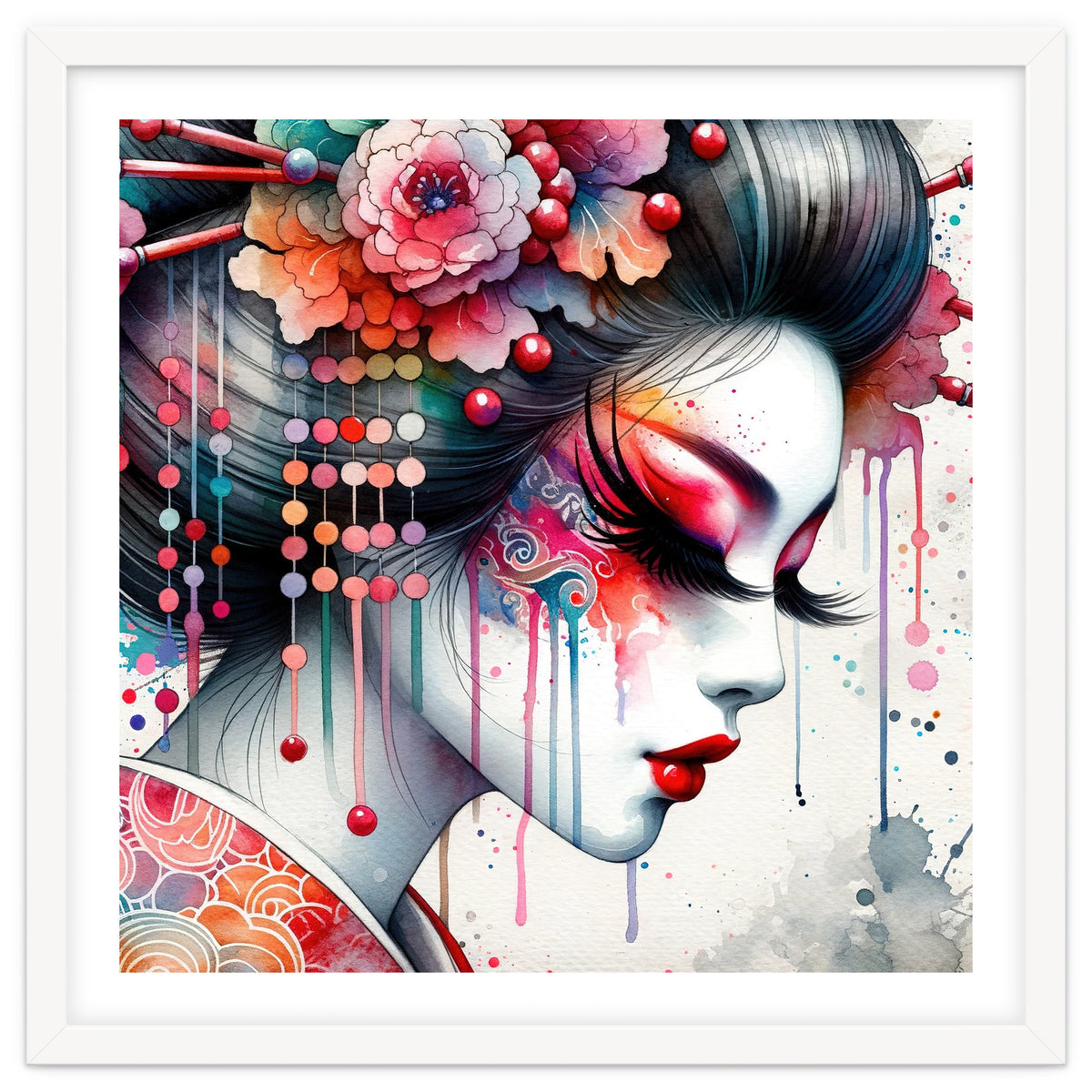 Ornate Bloom Modern Geisha