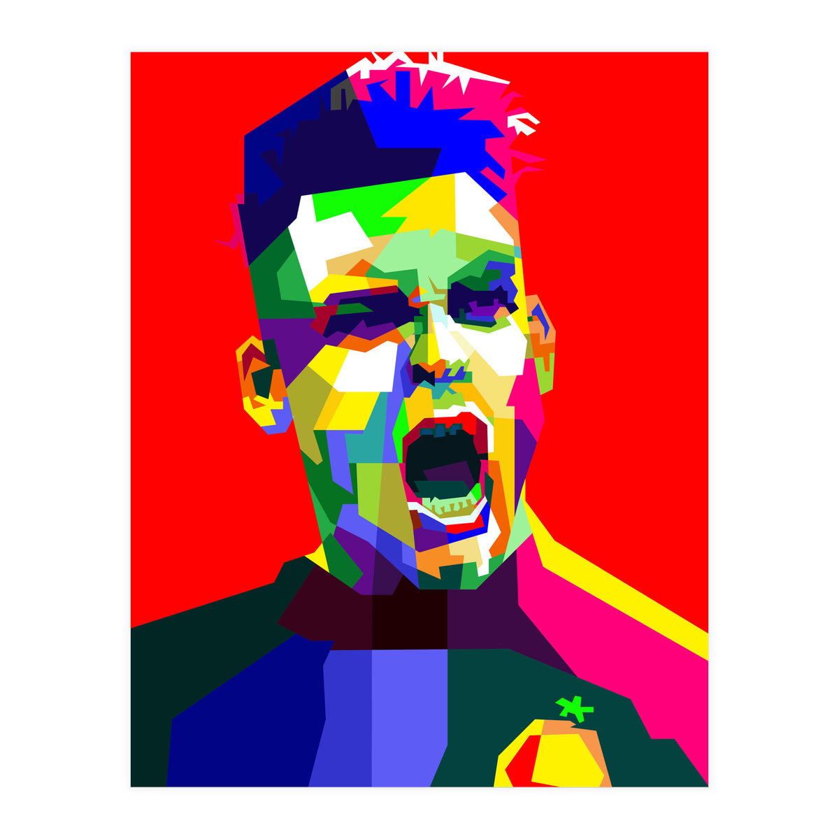 Lautaro Martinez Football Striker Pop Art (Print Only)