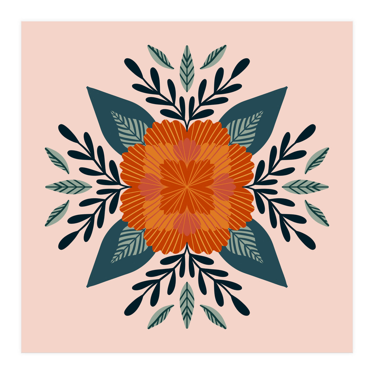 Orange Flower (Print Only)