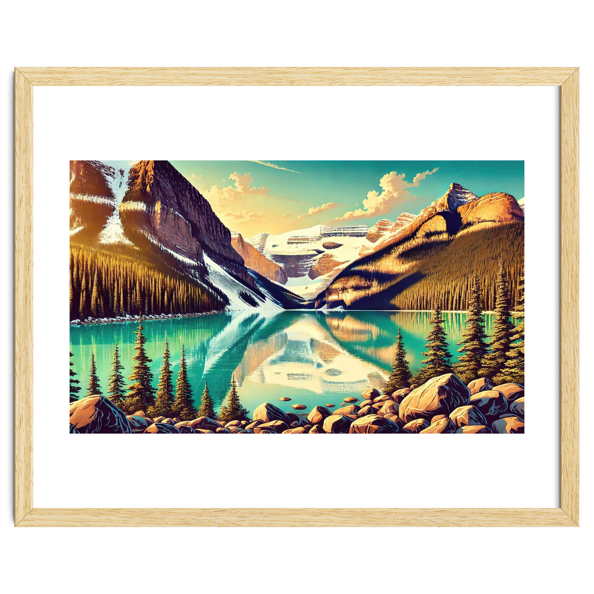 Vintage Lake Louise Banff Poster, Canada