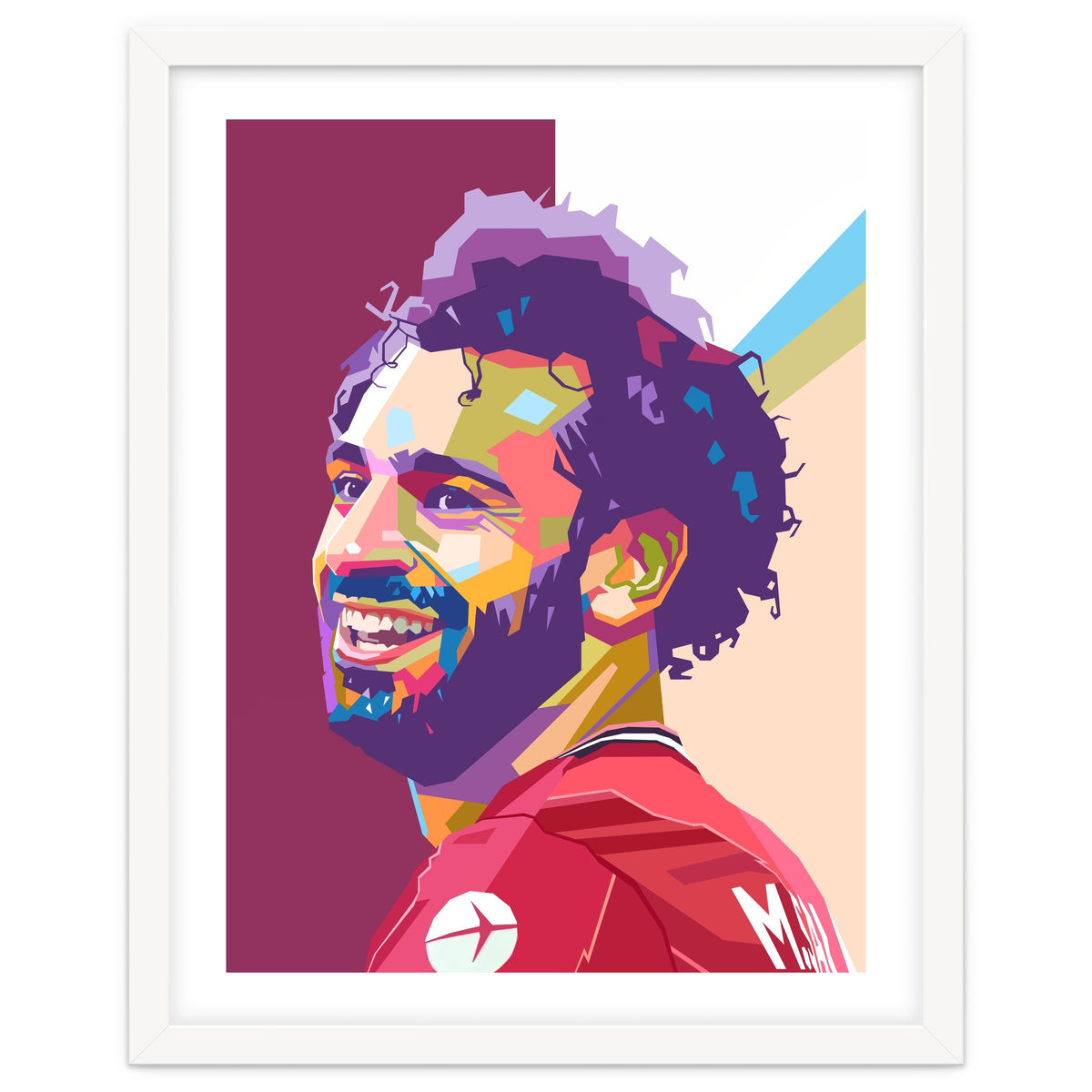 Mohamed Salah pop art portrait