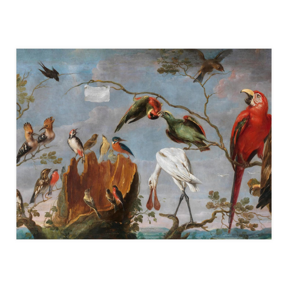 Frans Snyders / 'Concert of the Birds', 17th century, Flemish School, Oil on canvas. (Print Only)