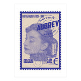 Audrey Hepburn Stamps Art (Print Only) thumbnail