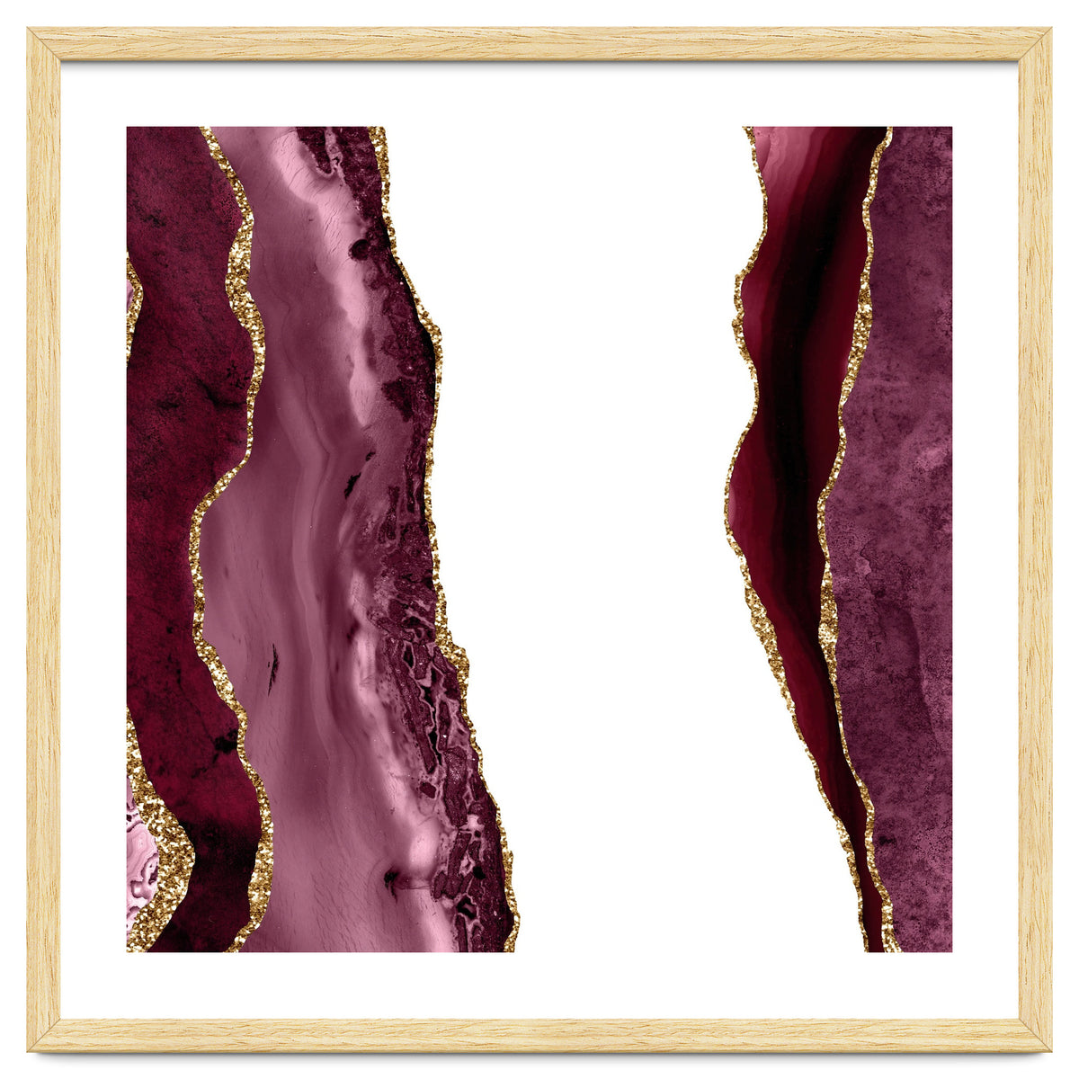 Burgundy & Gold Agate Texture 20