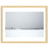 Fence in the winter seascape thumbnail