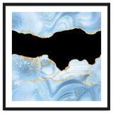 Blue & Gold Glitter Agate Texture 03 thumbnail