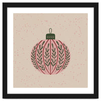 Christmas globe with branches