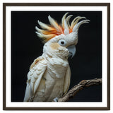 White Cockatoo Parrot Bird Perched On Branch thumbnail