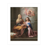 Bartolomé Esteban Murillo / 'Saint Anne with the Virgin', ca.  1655, Spanish School. VIRGIN MARY. (Print Only) thumbnail