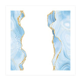 Blue & Gold Glitter Agate Texture 08  (Print Only) thumbnail