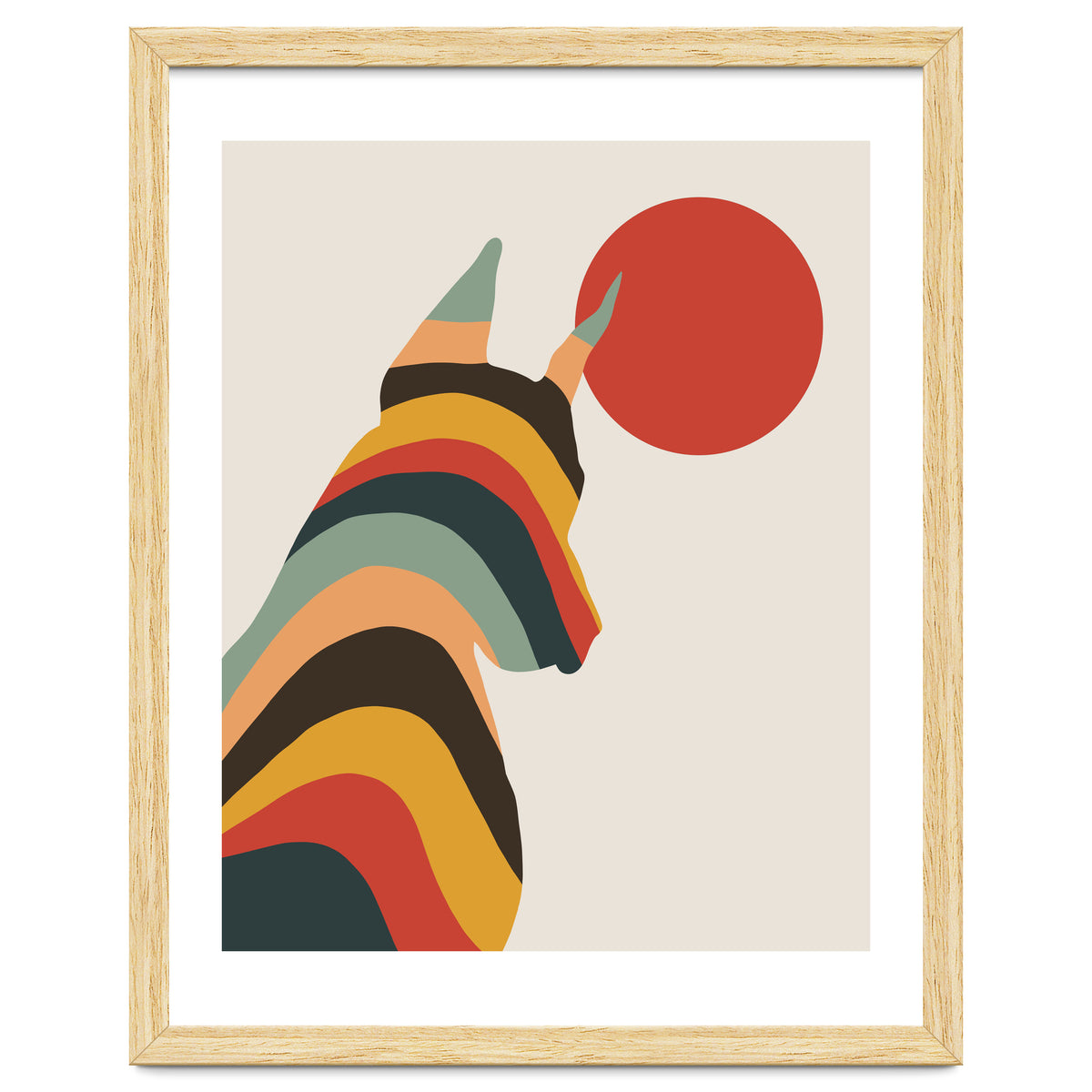 Dog Years, Rainbow Bohemian Animal, Pets Rise Dogs Retro, Eclectic Contemporary Solo