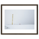 Construction Crane in the Winter Seascape thumbnail