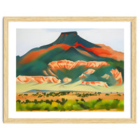 Georgia O’Keeffe – My Front Yard, Summer (1941) | Vibrant Southwestern Landscape in Modernist Style