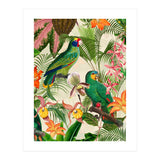 Parrots in tropical Jungle (Print Only) thumbnail