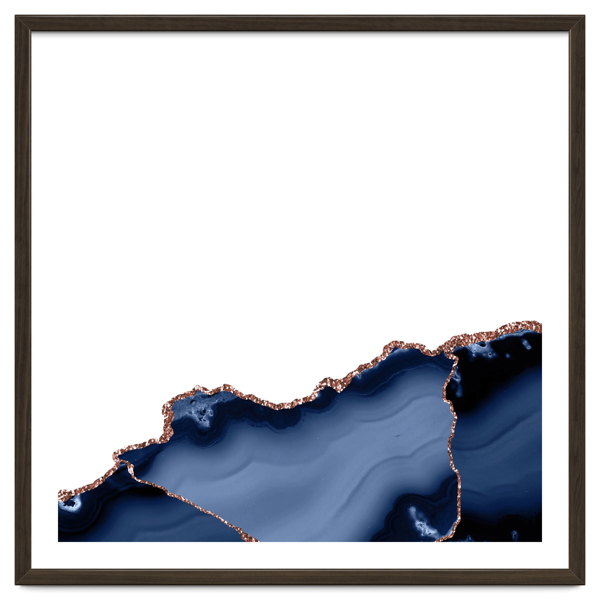 Navy & Rose Gold Agate Texture 23