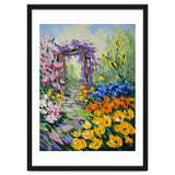Sun-Drenched Garden Pergola Oil Painting thumbnail