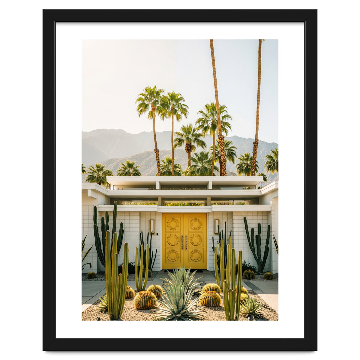 Palm Springs Mid-Century Modern Art, Desert Vibe Architecture, Retro Aesthetic Travel