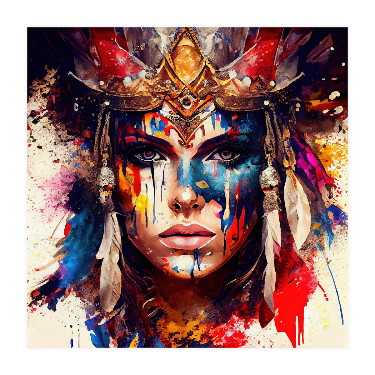 Powerful Warrior Woman #8 (Print Only)