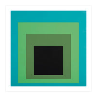 JOSEF ALBERS - HOMAGE TO THE SQUARE GREEN BLACK (Print Only)