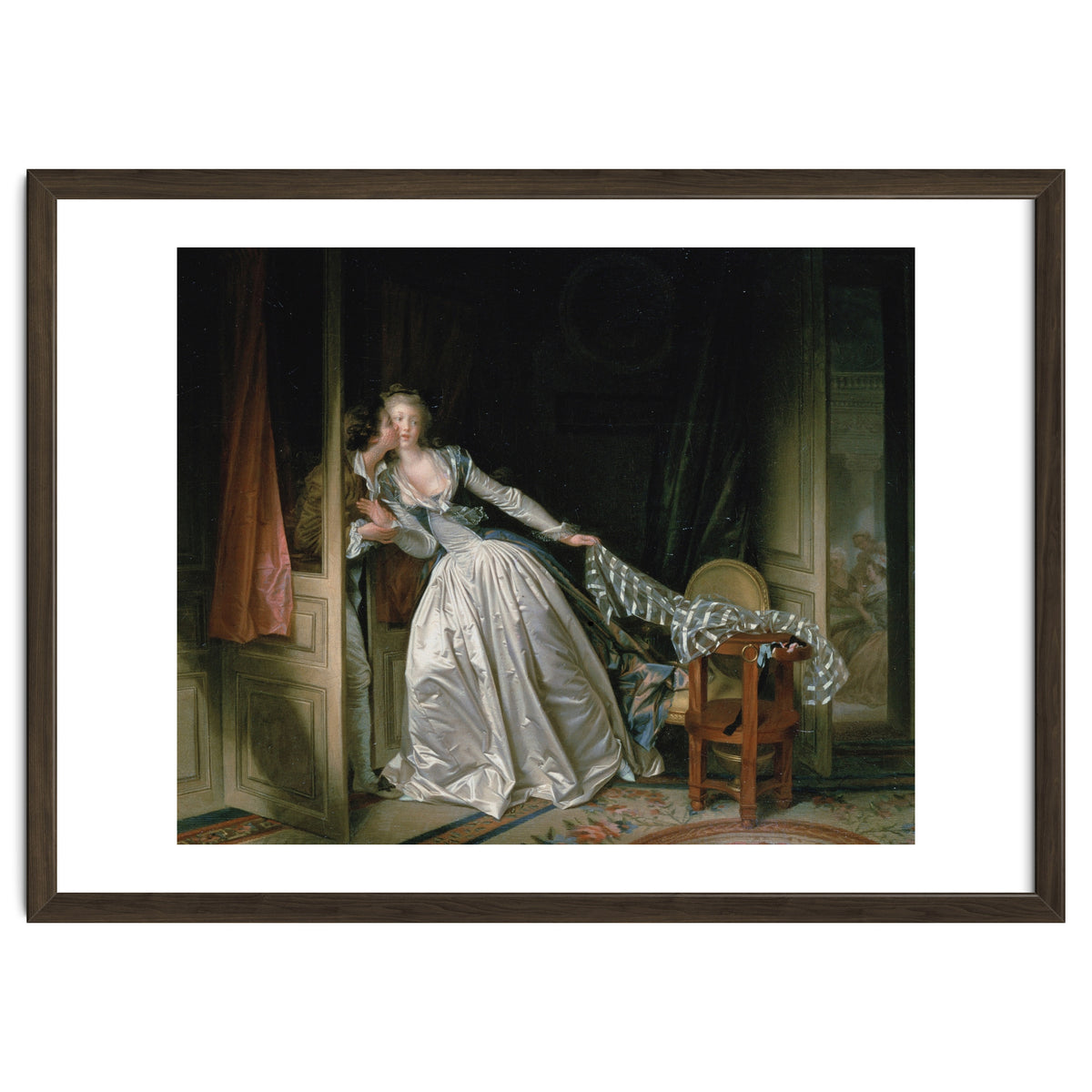 Jean-Honoré Fragonard – The Stolen Kiss | Elegant Rococo Romance & Secret Intimacy