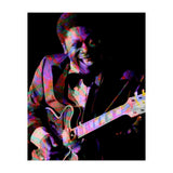 BB King. King Blues Guitarist. Blues Musician Legend Colorful (Print Only) thumbnail