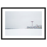 Amusement park in the winter seascape thumbnail