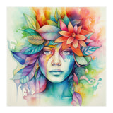 Watercolor Tropical Woman #2 (Print Only) thumbnail