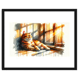 Cat Relaxing In Sunlight thumbnail