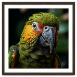 Close Up Of A Colorful Macaw Parrot Face thumbnail