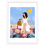 Butterscotch, Cats Pets Cat Mom Watercolor Painting, Pet Parent Animals Quirky Bohemian thumbnail