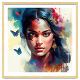 Azure Butterflies Hindu Portrait thumbnail
