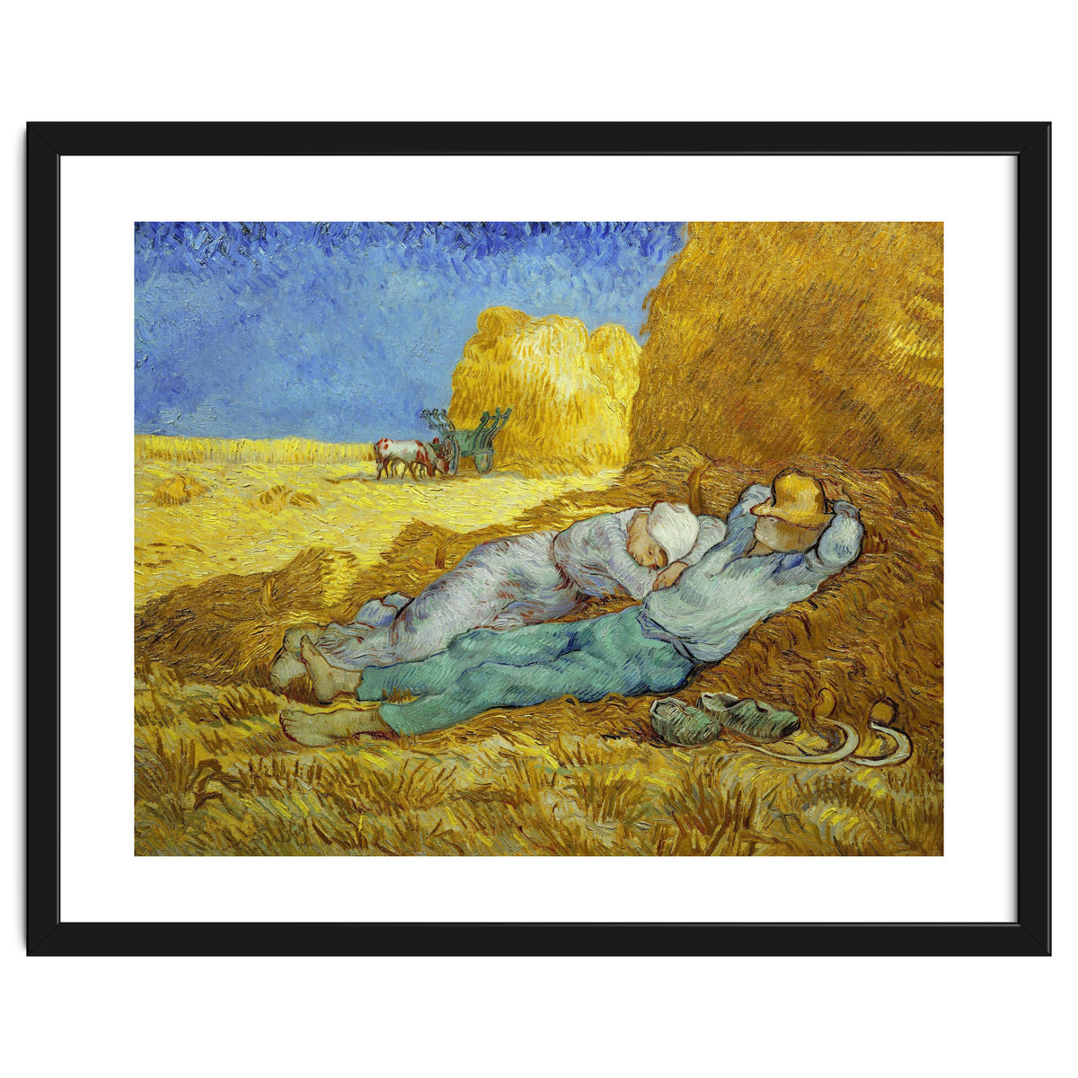 Vincent Van Gogh / 'The Siesta (after Millet)', 1889-1890, Oil on canvas, 73 x 91 cm.