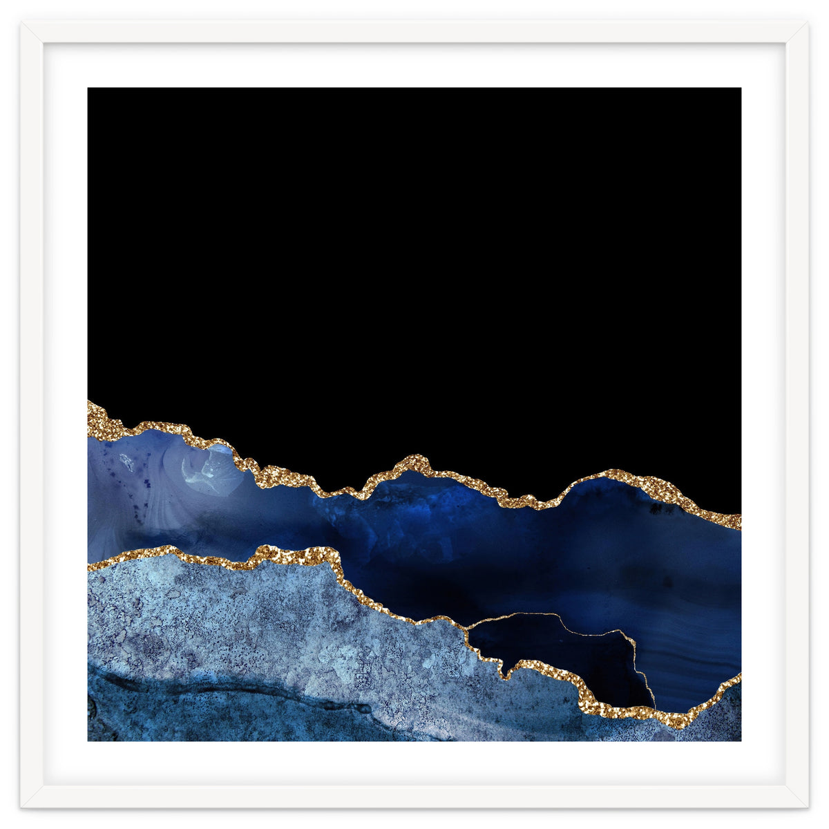 Navy & Gold Agate Texture 10