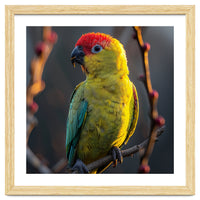 Close Up Of A Colorful Jenday Conure