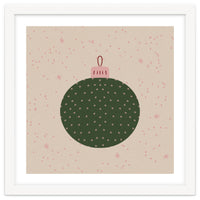 Christmas globe with snowflakes