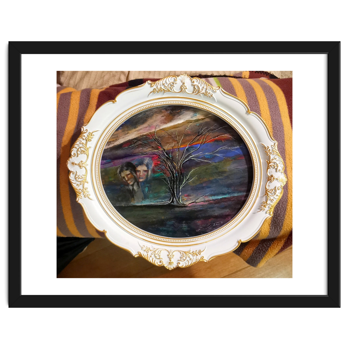 Memory 26x29.cm.acrylic. With Frame 33x38.cm.