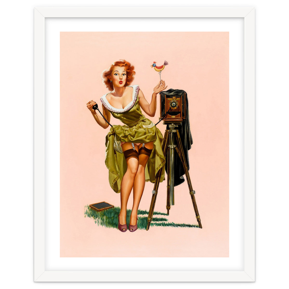 Sexy Pinup Woman On Photo Session