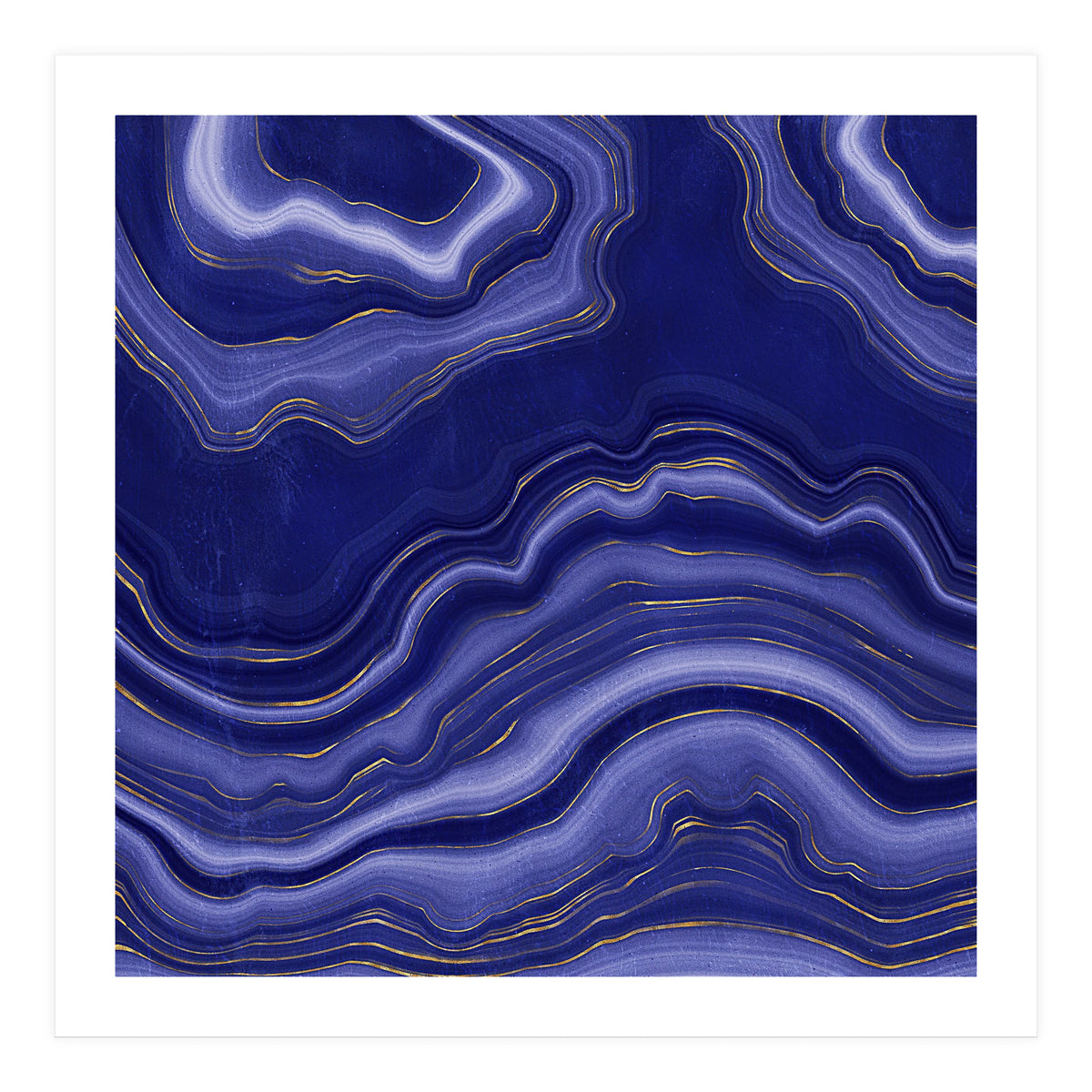Blue Agate Texture 06 (Print Only)