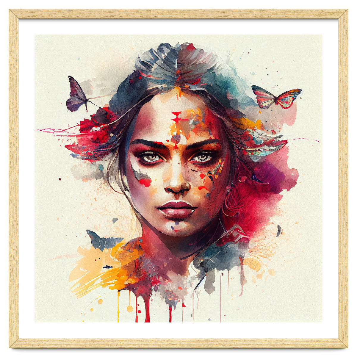 Festival Butterflies Hindu Portrait