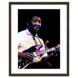 Muddy Waters American Blues Singer Legend Colorful Art thumbnail