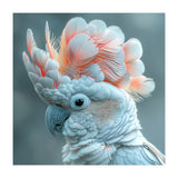Close Up Of A White Cockatoo With Pink Crest (Print Only) thumbnail