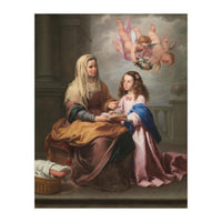 Bartolomé Esteban Murillo / 'Saint Anne with the Virgin', ca.  1655, Spanish School. VIRGIN MARY. (Print Only)
